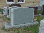 #16 - 4-0 Polished Barre Gray - Monument with columns on end